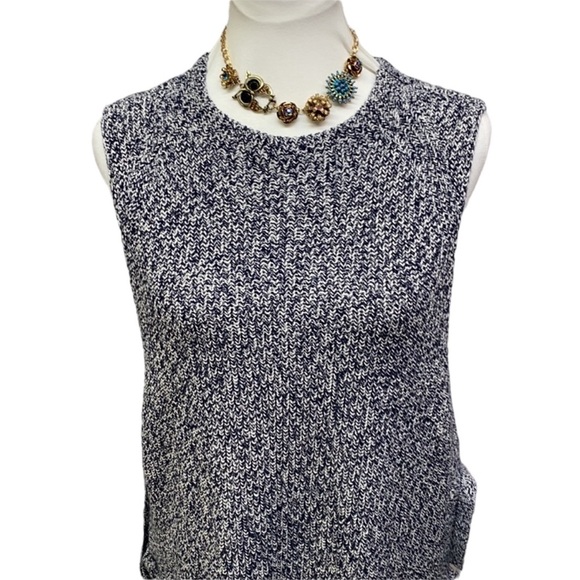 Talbots Textured Double Side Ties Sleeveless Sweater - Picture 3 of 6